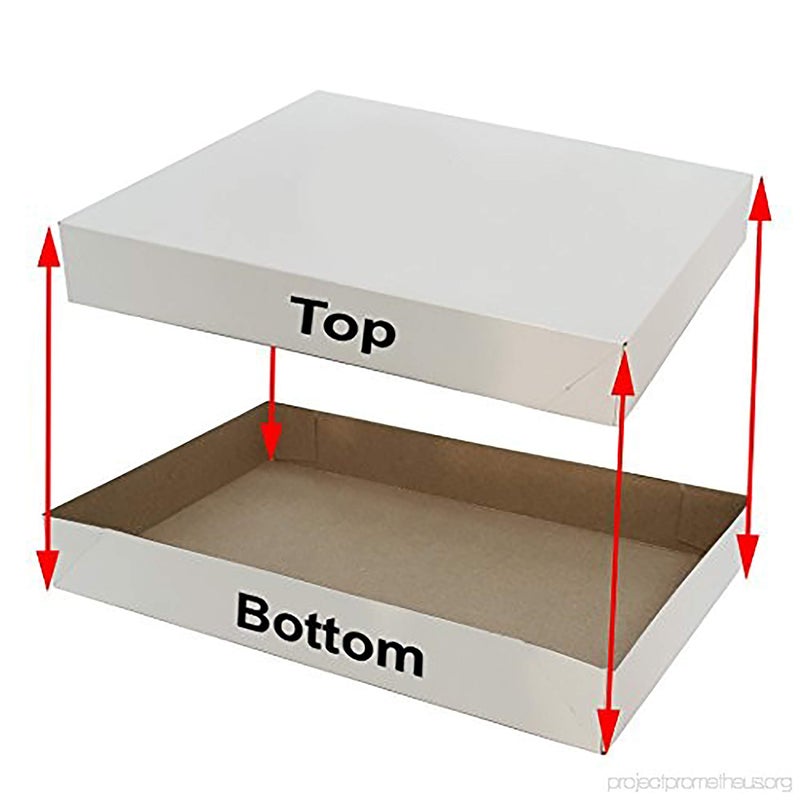 ALEF 14in x 9.5in x 2in White Shirt Gift Wrap Boxes with Lids (10-Pack),Father's Day - Image 3
